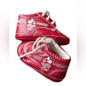 Vintage 90’s Mickey & Co. Red Infant Shoes